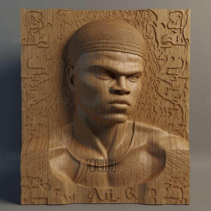 Muhammad Ali 2 stl model for CNC